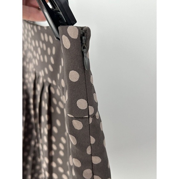 Ann Taylor LOFT Skirt Size 8 Polka Dot Pleats Short Mini School Work Party NWOT - Picture 14 of 16